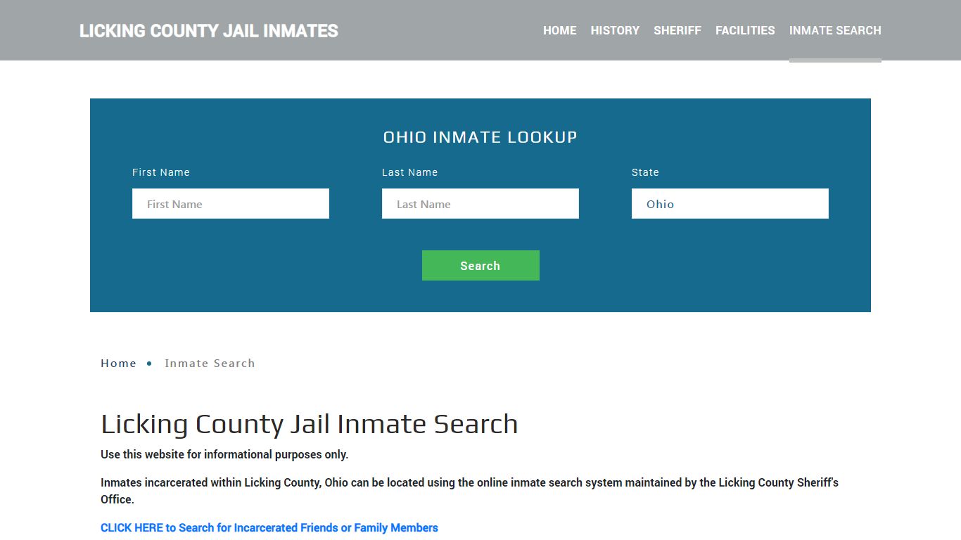 Licking County, OH Detainee Lookup